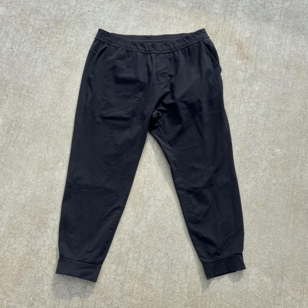 Public Rec Pants Mens 38x30 Black Knit Jogger‎ Elastic Waist Pockets Athletic